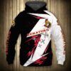 Ottawa Senators Hoodie 3D Thunder Design Pullover Nhl 0