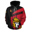Ottawa Senators Hoodie 3D Zip Hoodie Gift for Fans 0