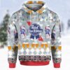 Pabst Blue Ribbon Beer Print Ugly Hoodie 3D 0