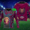 Personalized 3D Hoodie Brisbane Lions Afl 3D Metal Custom Name 3D All Over Print Zip Up Hoodie Option Personalized 3D Hoodie Brisbane Lions AFL 3D Metal Custom Name 3D All Over Print Zip up Hoodie Option 1