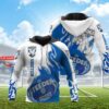 Personalized 3D Hoodie Bulldogs NRL ball Custom Name 3D All Over Printed Hoodie 1