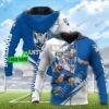 Personalized 3D Hoodie Canterbury Bankstown Bulldogs NRL Football Player Custom Name 3D All Over Print Zip up Hoodie Option 1