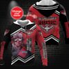 Personalized 3D Hoodie Essendon Football Club AFL Custom Name 3D All Over Print Zip up Hoodie Option 1