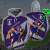 Personalized 3D Hoodie Fremantle Football Club AFL Custom Name 3D All Over Print Zip up Hoodie Option 1