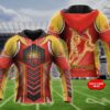 Personalized 3D Hoodie Gold Coast Football Club AFL Custom Name 3D All Over Print Zip up Hoodie Option 1 1