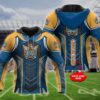 Personalized 3D Hoodie Gold Coast Titans NRL 3D Custom Name 3D All Over Print Zip up Hoodie Option 1