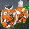 Personalized 3D Hoodie Greater Western Sydney Giants AFL Custom Name 3D All Over Print Zip up Hoodie Option 1