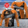 Personalized 3D Hoodie Greater Western Sydney Giants AFL Skull Custom Name 3D All Over Print Zip up Hoodie Option 1
