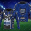 Personalized 3D Hoodie North Melbourne Football Club AFL 3D Metal Custom Name 3D All Over Print Zip up Hoodie Option 1
