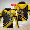 Personalized 3D Hoodie Richmond Football Club Vector Mascot Afl Custom Name 3D All Over Print Zip Up Hoodie Option Personalized 3D Hoodie Richmond Football Club Vector Mascot AFL Custom Name 3D All Over Print Zip up Hoodie Option 1