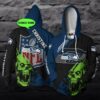 Personalized 3D Hoodie Seattle Seahawks NFL Skull Custom Name 3D All Over Print Hoodie 1