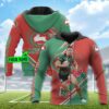 Personalized 3D Hoodie South Sydney Rabbitohs NRL Football Player Custom Name 3D All Over Print Zip up Hoodie Option 1