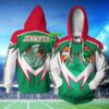 Personalized 3D Hoodie South Sydney Rabbitohs Nrl Tshirt Sweater Custom Name 3D All Over Print Zip Up Hoodie Option Personalized 3D Hoodie South Sydney Rabbitohs NRL Tshirt Sweater Custom Name 3D All Over Print Zip up Hoodie Option 1