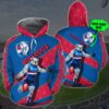 Personalized 3D Hoodie Western Bulldogs Afl Custom Name 3D All Over Print Zip Up Hoodie Option Personalized 3D Hoodie Western Bulldogs AFL Custom Name 3D All Over Print Zip up Hoodie Option 1