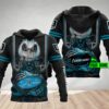 Personalized AFL Port Adelaide Football Club Jack Skellington Custom Name 3D All Over Print Hoodie 1