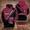 Personalized Arizona Cardinals Nfl Custom Name 3D Printed Pull Over Hoodie, Zip Up Hoodie Personalized Arizona Cardinals NFL Custom Name 3D Printed Pull Over Hoodie Zip Up Hoodie 1
