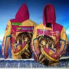 Personalized Brisbane Lions Afl Skull Ball New Custom 3D All Over Print Hoodie Personalized Brisbane Lions AFL Skull Ball New Custom 3D All Over Print Hoodie 1