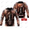 Personalized Custom 3D Hoodie Cincinnati Bengals Skull NFL Custom Name 3D All Over Print Hoodie 1