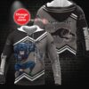 Personalized Custom 3D Hoodie Penrith Panthers NRL Mascot TGiac Custom Name 3D All Over Print Hoodie 1