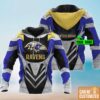 Personalized Custom Baltimore Ravens 3D Hoodie Zip Hoodie NFL 3D All Over Print Hoodie Zip Hoodie 1