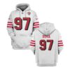 Personalized Custom Name And Number NFL San Francisco 49Ers Bosa 3D All Over Print Zip up Hoodie Option 1