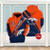 Personalized Denver Broncos NFL Custom Name 3D All Over Print Zip up Hoodie Option 1