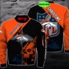 Personalized Denver Broncos NFL Skull Custom 3D All Over Print Hoodie Gifts For Men Women 1