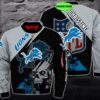 Personalized Detroit Lions Nfl Skull Custom 3D All Over Print Hoodie Personalized Detroit Lions NFL Skull Custom 3D All Over Print Hoodie 1