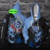 Personalized Dug 3D Hoodie Tennessee Titans Nfl Skull Custom Name 3D All Over Print Zip Up Hoodie Option Personalized Dug 3D Hoodie Tennessee Titans NFL Skull Custom Name 3D All Over Print Zip up Hoodie Option 1