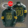 Personalized Green Bay Packers Nfl Custom Name 3D Printed Pull Over Hoodie, Zip Up Hoodie Personalized Green Bay Packers NFL Custom Name 3D Printed Pull Over Hoodie Zip Up Hoodie 1