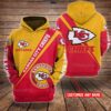 Personalized Kansas City Chiefs Nfl Custom Name 3D All Over Print Zip Up Hoodie Option Personalized Kansas City Chiefs NFL Custom Name 3D All Over Print Zip up Hoodie Option 1
