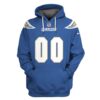 Personalized Los Angeles Chargers American Football Team Nfl 3D All Over Print Zip Up Hoodie Option Personalized Los Angeles Chargers American Football Team NFL 3D All Over Print Zip up Hoodie Option 1