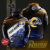 Personalized Los Angeles Rams Custom Sport All Over Print Hoodie 3D 0