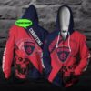 Personalized Melbourne Football Club Skull Afl Custom Name 3D All Over Print Hoodie Personalized Melbourne Football Club Skull AFL Custom Name 3D All Over Print Hoodie 1