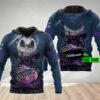Personalized Melbourne Storm 3D Hoodie NRL 3D Hoodie Jack Skellington Custom Name 3D All Over Printed Hoodie 1