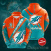 Personalized Miami Dolphins Go Fins Custom Name 3D All Over Print Hoodie ZipUp Hoodie 0