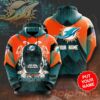 Personalized Miami Dolphins No1151 Custom Hoodie 3D Personalized Miami Dolphins No1151 Custom Hoodie 3D 0