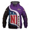 Personalized Nfl Baltimore Ravens 3D All Over Print Zip Up Hoodie Option Personalized NFL Baltimore Ravens 3D All Over Print Zip up Hoodie Option 1