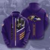 Personalized Nfl Baltimore Ravens 3D All Over Print Zip Up Hoodie Options Personalized NFL Baltimore Ravens 3D All Over Print Zip up Hoodie Options 1