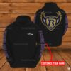 Personalized Nfl Baltimore Ravens Custom Name 3D All Over Print Zip Up Hoodiezip Up Hoodie Personalized NFL Baltimore Ravens Custom Name 3D All Over Print Zip up HoodieZip Up Hoodie 1
