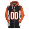 Personalized Nfl Cincinnati Bengals Custom 3D All Over Print Zip Up Hoodie Option Personalized NFL Cincinnati Bengals Custom 3D All Over Print Zip up Hoodie Option 1