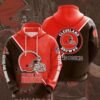 Personalized NFL Cleveland Browns 3D All Over Print Zip up Hoodie Option 1