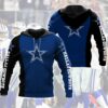 Personalized NFL Dallas Cowboys 3D All Over Printed Hoodie Zip Up Hoodie Style 1 1