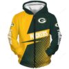 Personalized NFL Green Bay Packers 3D All Over Print Zip up Hoodie Options 1