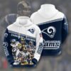 Personalized NFL Los Angeles Rams 3D All Over Print Zip up Hoodie Option 1