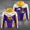 Personalized Nfl Minnesota Vikings 3D All Over Print Zip Up Hoodie Option Personalized NFL Minnesota Vikings 3D All Over Print Zip up Hoodie Option 1