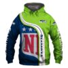 Personalized NFL Seattle Seahawks 3D All Over Print Zip up Hoodie Option 1