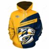 Personalized NHL Nashville Predators Men and Women 3D Hoodie and Zip Hoodie Nashville Predators 3D Shirt for Fans 1