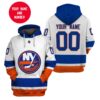 Personalized Nhl New York Islanders White For Fans 3D All Over Print Zip Up Hoodie Option Personalized NHL New York Islanders White For Fans 3D All Over Print Zip up Hoodie Option 1