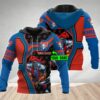 Personalized Newcastle Knights 3D NRL Mascot Hoodie 03 Custom Name 3D All Over Print Zip up Hoodie Option 1